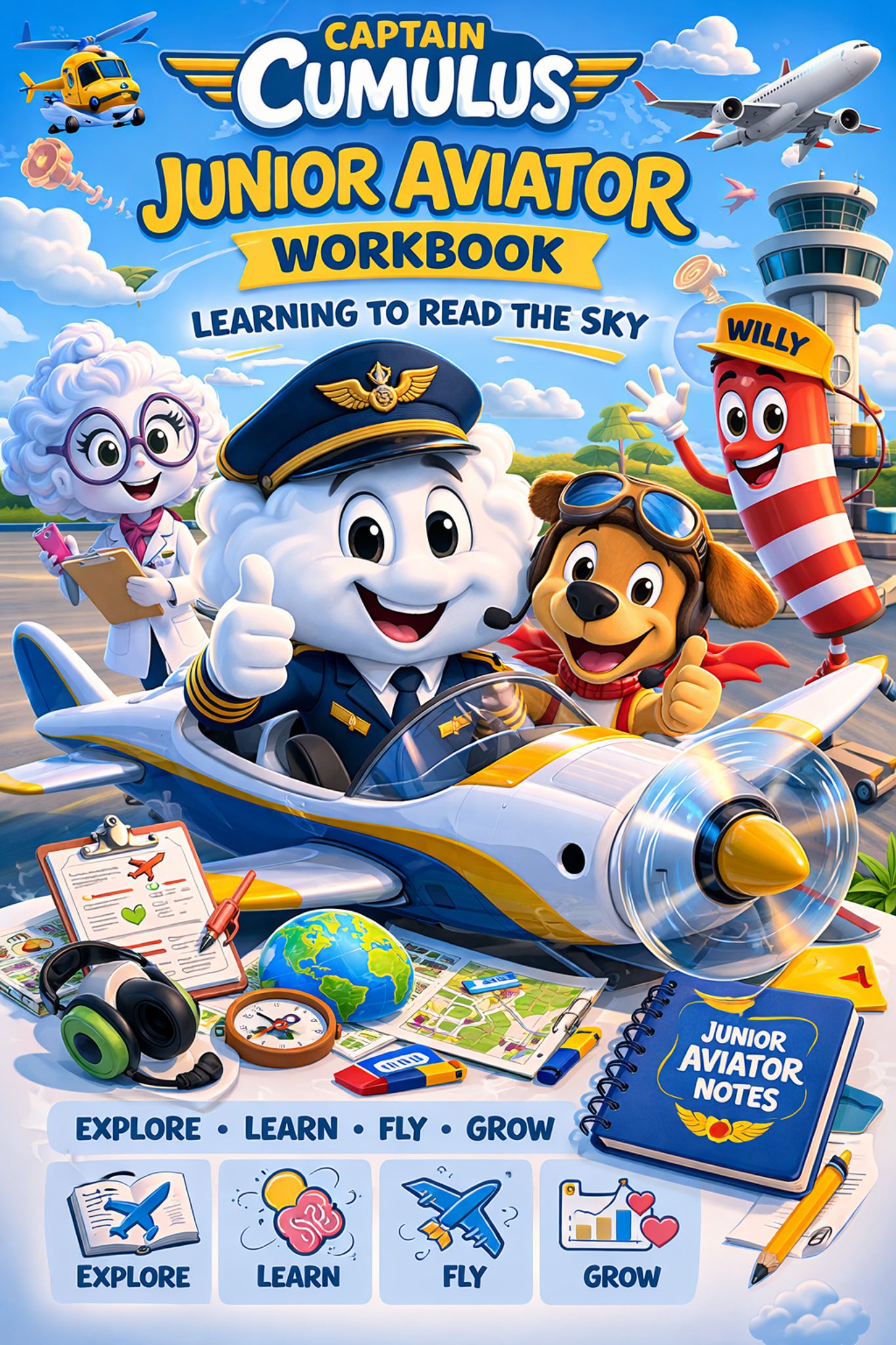 Captain Cumulus Junior Aviator Workbook cover